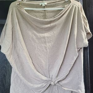 Womens top with tied knot detail, small